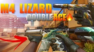 Standoff 2  M4 Lizard Double ACE Gameplay‼️