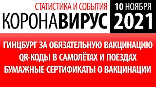 10 ноября 2021: статистика коронавируса в России на сегодня