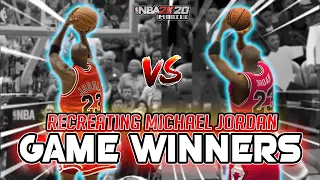 Recreating Michael Jordan's Game Winners in NBA 2K20! 🔥
