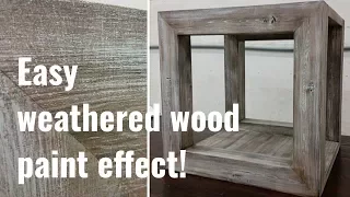 Simple to follow barnwood paint effect tutorial!