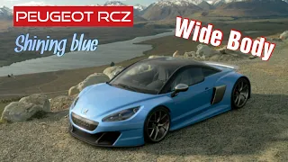 Impressions Amazing Peugeot RCZ Wide Body in "shining blue"