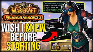 What I WISH I Knew BEFORE Starting Cata Classic | Cataclysm Classic | Alt Leveling Tips