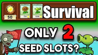 Can You Beat Plants Vs. Zombies With ONLY 2 Seed Slots? (Survival)