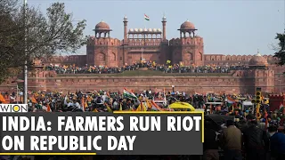 Farmer protest turns violent in India | Farmers break barricades, attack cops on duty |Tractor Rally