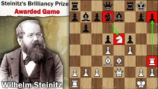 Steinitz's Brilliancy Prize Awarded Game || Wilhelm Steinitz vs Augustus Mongredien 1862