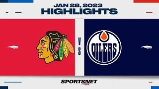 NHL Highlights | Blackhawks vs. Oilers - January 28, 2023