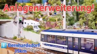 H0 Modelleisenbahn - Badner Bahn Anlagenerweiterung!