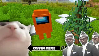 [Part 19!] Cat Vibing on "Among Us" Coffin Meme- Minecraft Pugball