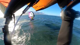 Wingfoiling at Kanaha Beach Park, Maui, Hawaii