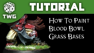 Games Workshop Tutorial: How To Paint Blood Bowl Grass Bases