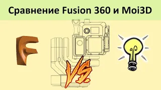 Поговорим о Moi3D и Fusion 360. Сравнение двух программ.