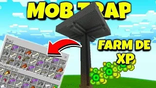 Minecraft Tutorial: Mob Trap/Farm de XP Minecraft bedrock/Java/XBOX/SWITCH Simples rápida e fácil
