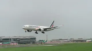!!EMERGENCY!! Landing At Dublin Airport Air France B777-200ER F-GSPE