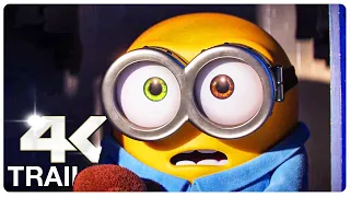 MINIONS 2 THE RISE OF GRU : 4 Minute Trailers (4K ULTRA HD) NEW 2022