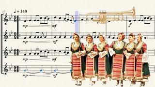 Kaval Sviri (Bulgarian Folk Song) - For Trumpet Choir