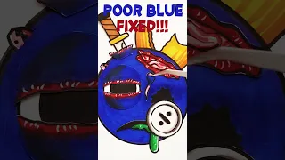 POOR BLUE fixed! #rainbowfriends #roblox #toonymoonyart #shorts #satisfying #satisfyingvideo