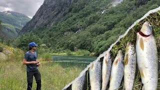 Forelvissen Noorwegen - Catch and cook / wildkamperen
