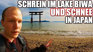 Schrein des weißen Barts im Lake Biwa und Schneeparadies in Japan