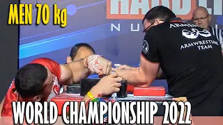 Men 70 kg LEFT - World Armwrestling Championship 2022