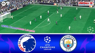 Copenhagen vs Manchester City - UEFA Champions League 23/24 | EA FC 24 Gameplay PC | Match Today