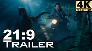 [21:9] Jurassic World Ultrawide 4K Trailer | UltrawideVideos