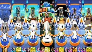 TALKING TOM HERO DASH -- ALL WHITE HERO CHARACTER NEW SUIT SAVING ALL HERO & CLASSIC RUN FUNNY GAME