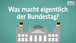 Bundestagswahl 2017: Was macht eigentlich der Bundestag?