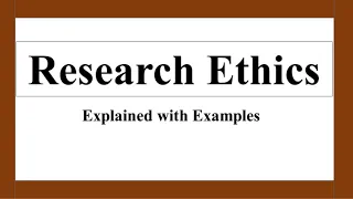 Research Ethics || Ethics in Research || Ethical Consideration in Research || Ethical Issues ||