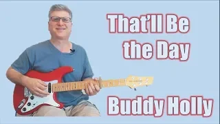 That'll Be the Day guitar solo lesson | With TAB
