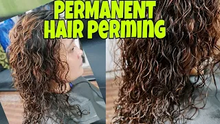 PAANO MAGKULOT NG BUHOK | HAIR PERMING TUTORIAL | Chading