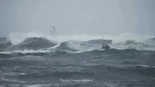 Dangerous Bar Crossing, F/V Sylvia with USCG escort