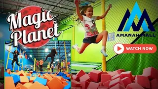 Largest Indoor Trampoline Park | Jumping at Amanah Mall Lahore | Magic Planet Amanah at Mall