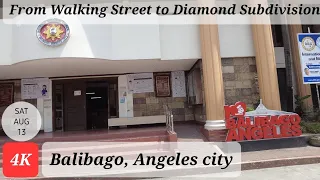 Tour From Walking Street to Diamond Subdivision, Angeles city. Philippines