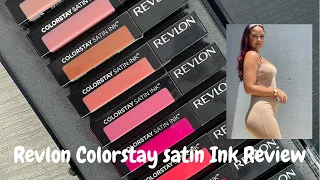 Revlon Colorstay Satin ink lipstick review | All 10 shades