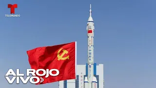 China lanza aeronave espacial con tres astronautas a bordo | Al Rojo Vivo | Telemundo