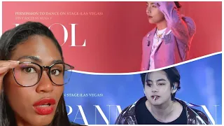 BTS V Permission to Dance on Stage in Las Vegas -  Anpanman & IDOL (Fancam) | Reaction