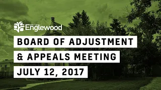 Board of Adjustment and Appeals   12 Jul 2017