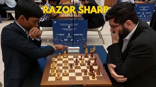 Praggnanandhaa Pulverizes Pouya in 22 moves | World Blitz 2023