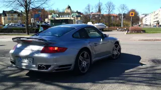 Porsche 997 Turbo revs in Finland