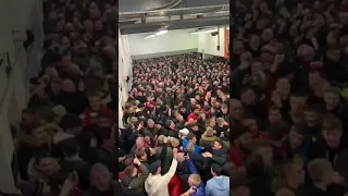 Man Utd fans at Derby.