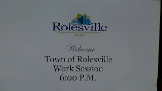 Rolesville Work Session - March 19, 2024
