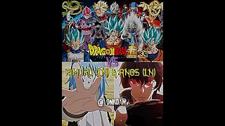 Who is Strongest | Rimuru & Anos (LN) VS Dragon Ball Verse #shorts #anime