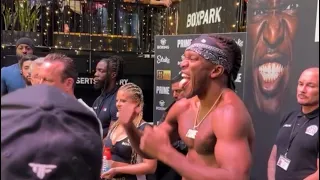 KSI vs Temper Fight | Weigh in