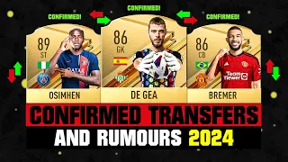 NEW CONFIRMED TRANSFERS & RUMOURS! 🤪🔥 ft. De Gea, Osimhen, Bremer... etc