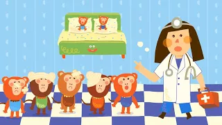 【Eggo to go】Five Monkeys｜五隻小猴子｜幼教英文兒歌