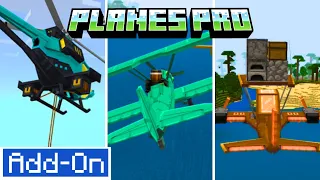 Planes Pro Add-On Showcase (ALL PLANES) | Add Planes to Your Minecraft World!