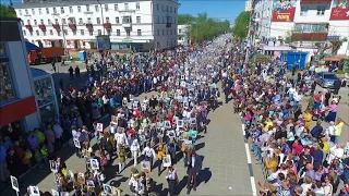 Бессмертный полк прошёл по Советской площади Солнечногорска 9 мая 2018 года