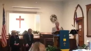 Papa singing at Church