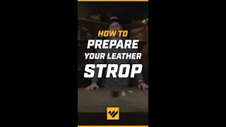 How to prepare your leather strop for honing #shorts