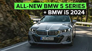 НОВАЯ BMW 5! ЭЛЕКТРО И ДВС в одном флаконе. Первый взгляд на новую пятерку BMW 5 Series и i5!